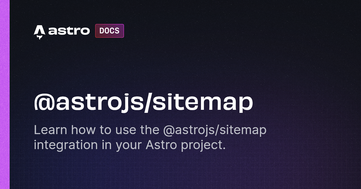 @astrojs/sitemap